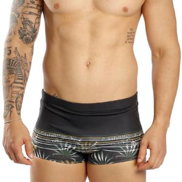 Imagem de Sunga Boxer Estampada Lycra Forrada Adulto Larga Praia verão  - Vertsp