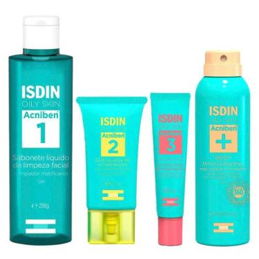 Imagem de Isdin Acniben Kit - Gel Secativo + Sabonete Facial + Gel Creme Facial 