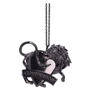Imagem de Nemesis Now Enfeite para pendurar brasão da Grifinória de Harry Potter (prata) 6 cm, resina, mercadoria Harry Potter oficialmente licenciada, requer um local resistente para pendurar, fundido na