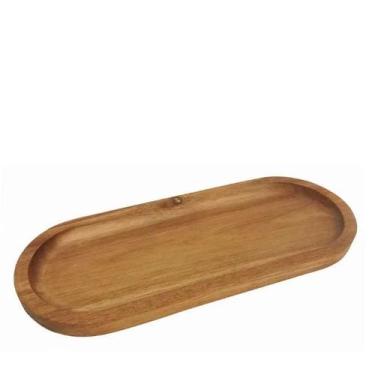 Imagem de Bandeja Mimo DM24036 Oval 40x30 cm Acácia Marrom - Mimo Style