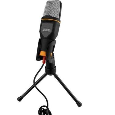 Imagem de Microfone Condensador para PC com Tripé e Cabo USB - PONTO DO NERD