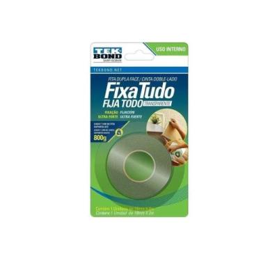 Imagem de Fita Dupla Face Fixa Tudo  Verde 19mm X 2 Mts  - TekBond