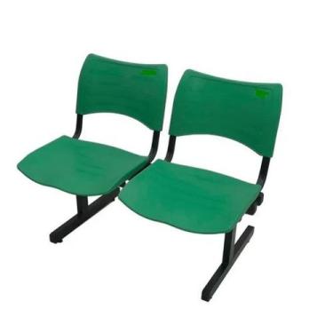 Imagem de Longarina polipropileno de alta resistencia/plastico 2 lugar - MOVEIS 