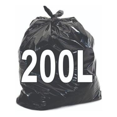 Imagem de Saco De Lixo 200 Litros Resistente 500 Unidades - HIGIPACK