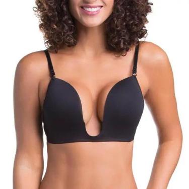 Imagem de Sutiã Super Decote Profundo U Com Bojo E Aro Atacado Lingerie - Fina P