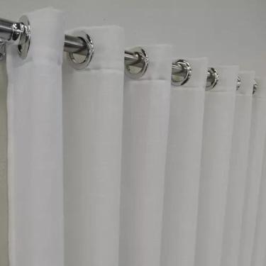 Imagem de Cortina Linho Microfibra Varal 6,00x3,00 Luxo Sala - Salvatex Confecçõ