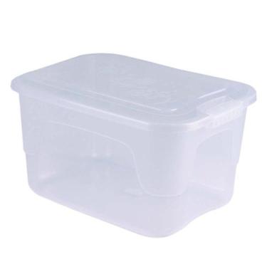 Imagem de Caixa Organizadora Alta 15 Litros c/ Trava Ideal Para Armazenar e Cons