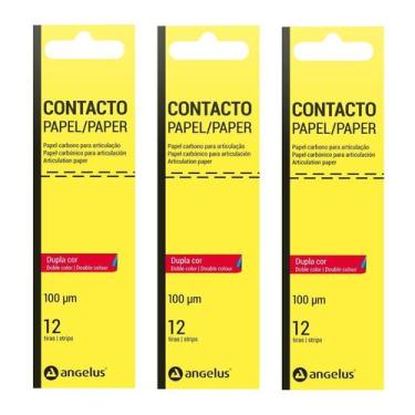 Imagem de Papel Carbono Contacto 12 folhas Kit c/ 3 Un Angelus