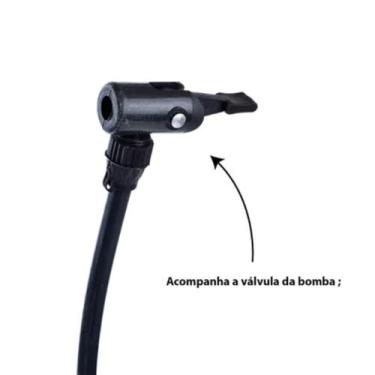 Imagem de Bomba Encher Pneu Bicicleta Moto Bola Leve E Resistente Cor Amarelo - 