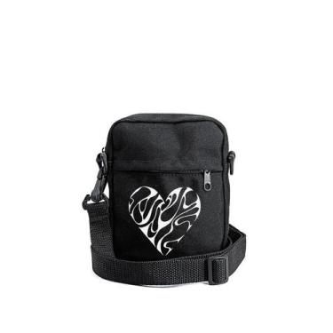 Imagem de Shoulder Bag Heart 4 Transversal Unisex Mini Masculina e Feminina - Me
