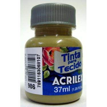 Imagem de Tinta Para Tecido 37ml Fosca - 986 Cáqui Acrilex, Unico