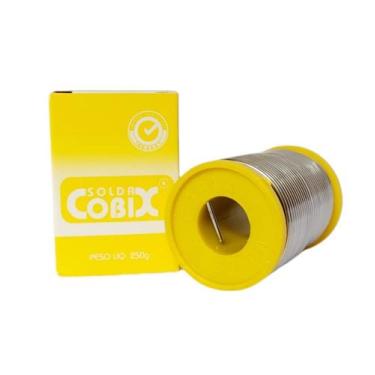 Imagem de Solda Estanho 50x50 1.5mm C/ Fluxo Ra (t2) Rolo 250g - Cobix, Fio