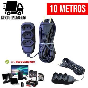 Imagem de Extensão Elétrica Universal Bivolt - D&C, 10 Metros