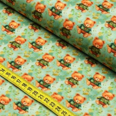 Imagem de Tecido Estampado Para Patchwork - Ursinhos De Outono 4 (0,50x1,50) - F