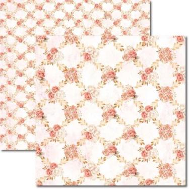Imagem de Papel para Scrapbook Sandra Família Arte Fácil Rosê 6 - SC-854