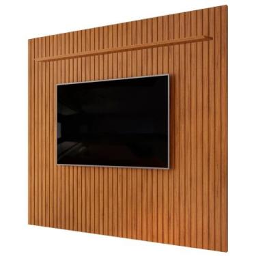Imagem de Painel TV 75 Pol 275cm Suspenso Ripado Noah D04 Freijó - Mpozenato, Fr