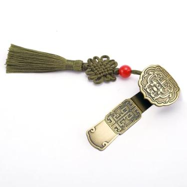Imagem de Flash Drive USB de metal auspicioso com estilo chinês bronze retrô cobre em forma de moeda USB 3.0 Drive armazenamento de música (Bronze Ruyi 128 GB)