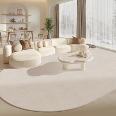 Imagem de Tapete para sala de estar, quarto, cabeceira, tapete, off-white, cor sólida, curto, veludo, cama, frente, pés, tapetes, YM2472, QT, A, 300x400CM