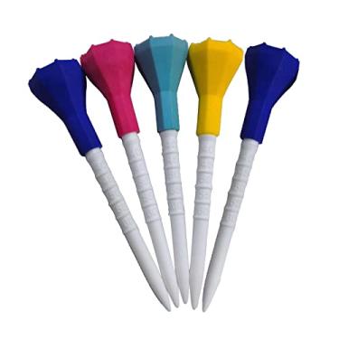 Imagem de T-shirt de golfe com almofada de de 5 unidades para golfe de 3,4 polegadas de cor aleatória para jogadores de golfe