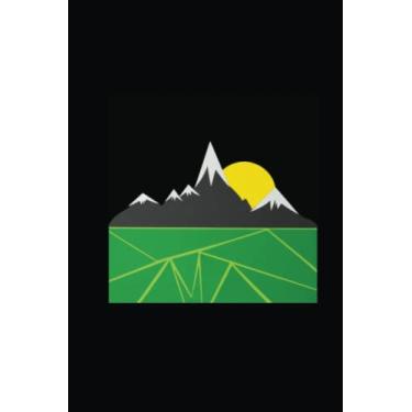 Imagem de MOUNTAIN MOON Notebook: LINED paper, 120 page 6”x9” wide/legal ruled composition pad with POP ART cover for school, college, English, science, travel ... like to stay between the lines: Structured