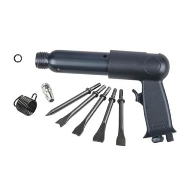 Imagem de Generic Kit de martelo pneumático de cano longo, conjunto de formões pneumáticos, retentor de troca rápida, mini martelo pneumático multifuncional para, 220x145mm