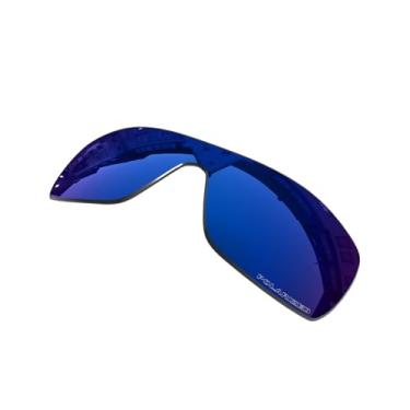 Imagem de Lentes de substituição OOWLIT compatíveis com óculos de sol Oakley Batwolf, Sapphire Combine8™ Polarized, One Size