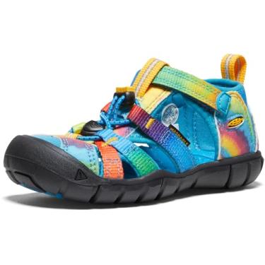 Imagem de KEEN Sandália infantil unissex Seacamp 2 CNX fechada, Azul vívido/tie dye original, 10 Little Kid
