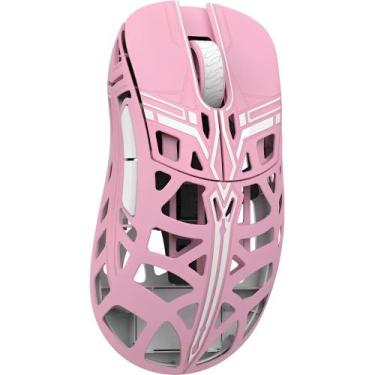 Imagem de Mouse Gamer Sem Fio Magnesium Wlmouse Ergo Sword X 8K Omron, rosa