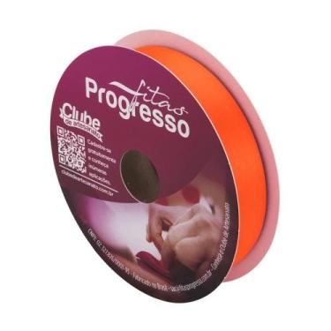 Imagem de Fita de Cetim Progresso 22mm 50 Mts Laranja cítrico 278