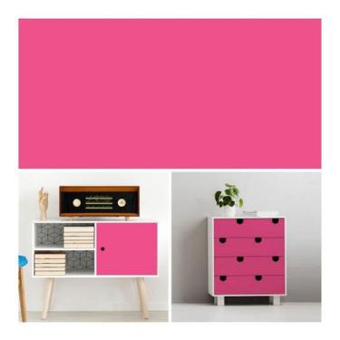Imagem de Papel Contact Preto Branco Cores Fosco Adesivo 10 Metros,Pink - Sestin