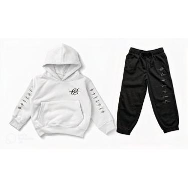 Imagem de Conjunto Moletom Aldeia Naruto Anime Blusa Calça Full - Dall Bello, Br