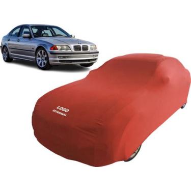Imagem de Capa Carro Bmw 328i Com Elástico Melhor Fixação - Mz, Vermelha