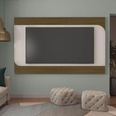 Imagem de Rack com Painel p/ TV até 86" com 2 Portas Elegance Pinho/Off White - 