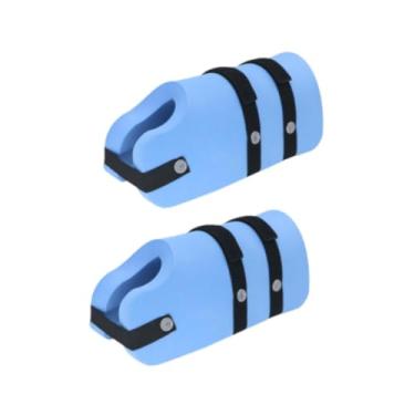 Imagem de menolana a tornozelo de natação flutua bóia para adultos de alta densidade eva água flutuabilidade espuma de nadar aquático tornozelo para piscina fitness, Longo 30cm