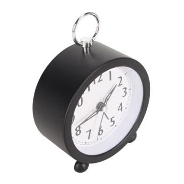 Imagem de Despertador Silencioso Elegante para Mesa e Quarto - Design Compacto, Moderno, para Dormir Pacífico e, Preto (Preto)