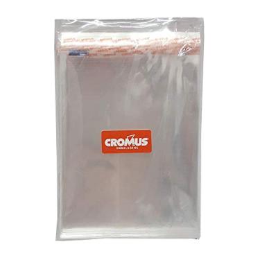 Imagem de Cromus 100 Sacos Adesivado Porta-Treco Presente Transp. 12X15Cm