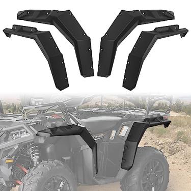 Imagem de SAUTVS ATV Fender Flares para Sportsman XP 1000 850, kit de abas de lama estendidas dianteiras e resistentes para acessórios Polaris Sportsman XP 1000/850 2017-2021 (4 peças, OEM #2882455)
