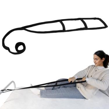 Imagem de Alça de alça auxiliar para escada de cama para pacientes idosos acamados, corda de puxar para cima, estrutura de grua de escada de cama segura médica para levantar corda de segurança para adultos, deficientes, deficientes e lesionados