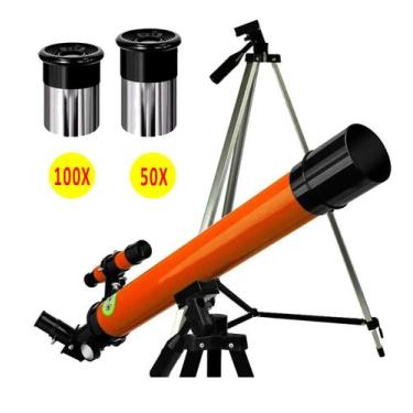 Imagem de Telescópio Astronômico Refrator Profissional 50/100x Tripé 19013 - Lor