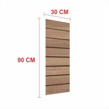 Imagem de Painel canaletado 18mm amadeirado escuro altura 90 cm comp 30 cm - E-n