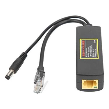 Imagem de MUNEFE Injetor PoE, adaptador PoE Power Over Ethernet Splitter, divisor POE de alta pressão 60V para transmissão de dados de pequenos dispositivos de rede