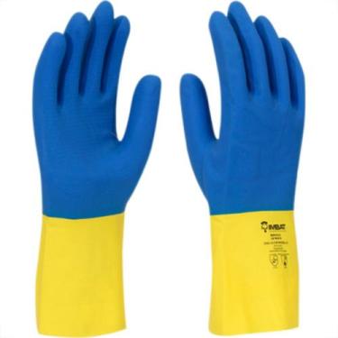 Imagem de Luva Imbat Neoprex Amarelo/Azul 10-Gg