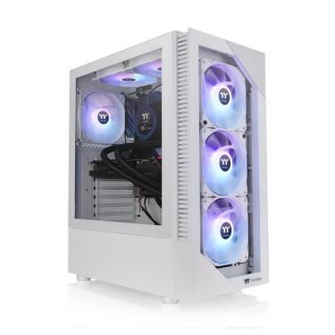Imagem de Gabinete Thermaltake View 200 TG ARGB Snow MidTower Vidro Temperado ARGB USB C/3 Fans Branco