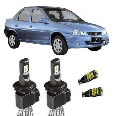 Imagem de Par de Lampada H4 Alto e Baixo Corsa 1994 A 2001 + Pingo T10 - Ray-X