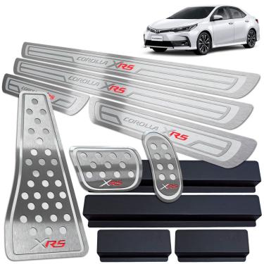 Imagem de Soleira Pedaleira Descanso Corolla Xrs 2014 A 2019 Prata a. R