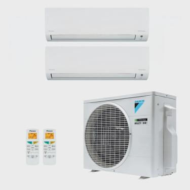 Imagem de Ar-Condicionado Multi Split Inverter R-32 Daikin 18.000 BTUs (2x Evap hw 12.000) Quente/Frio 220V