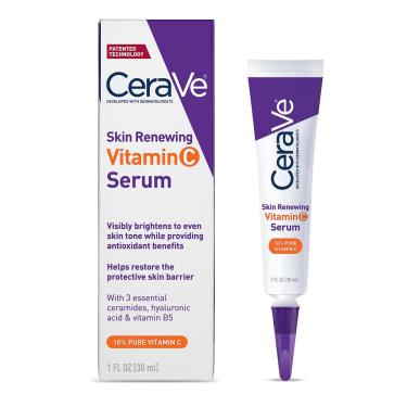 Imagem de Sérum CeraVe Vitamina C com Ácido Hialurônico 30mL para clarear a pele
