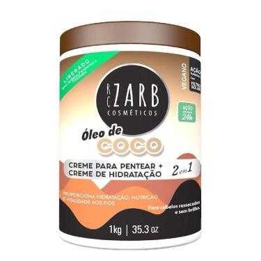 Imagem de Creme de Pentear e Hidratação 2 em 1 Óleo de Coco Zarb Cosméticos 1kg