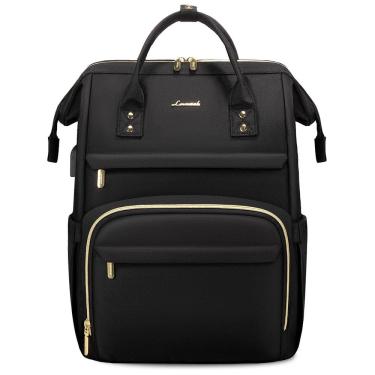 Imagem de Mochila para laptop LOVEVOOK para mulheres de 45 cm à prova d`água com porta USB