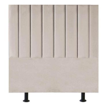 Imagem de Cabeceira De Cama Solteiro Box 100 Cm Karla Suede rosa